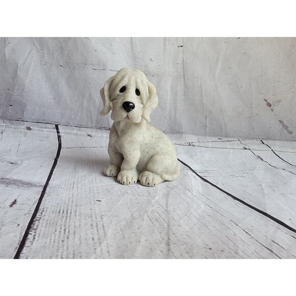 Vintage Quarry Critters 2001 PeeWee Hound Dog Puppy Second Nature Design 4" Tall - Picture 1 of 7